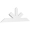 Ekena Millwork Saratoga Architectural Grade PVC Gable Bracket, 72"W x 24"H x 2"D x 6"F, 8/12 Pitch GBP072X24X0206SAR00 - alternate 1
